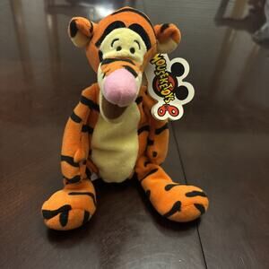 NWT Rare‎ Tail Tigger Mini Bean Bag Plush Disney Toy Mouseketoys Winnie-the-Pooh
